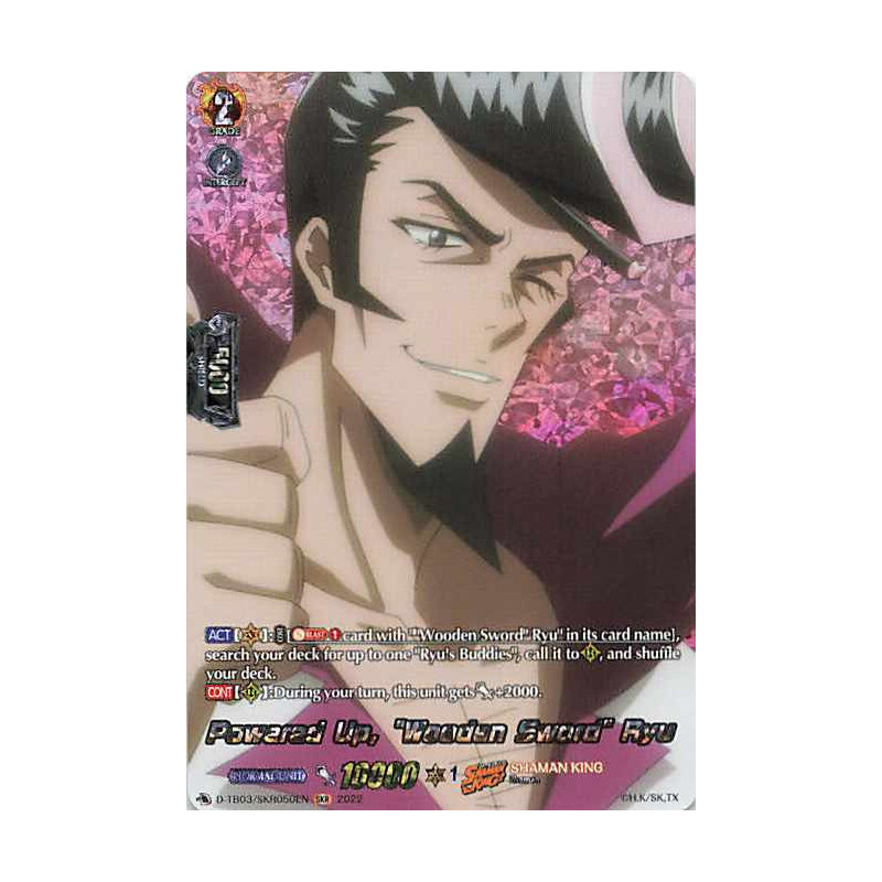 Vanguard_TCG_card_D-TB03_SKR050EN_SKR_Powered_Up_Wooden_Sword_Ryu_SHAMAN_KING