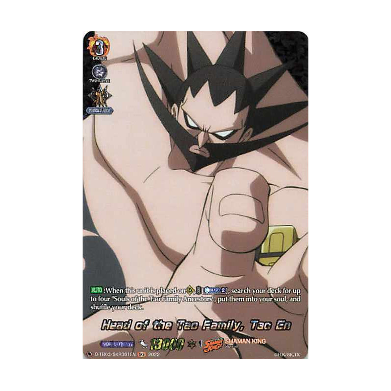 Vanguard_TCG_card_D-TB03_SKR061EN_SKR_Head_of_the_Tao_Family_Tao_En_SHAMAN_KING