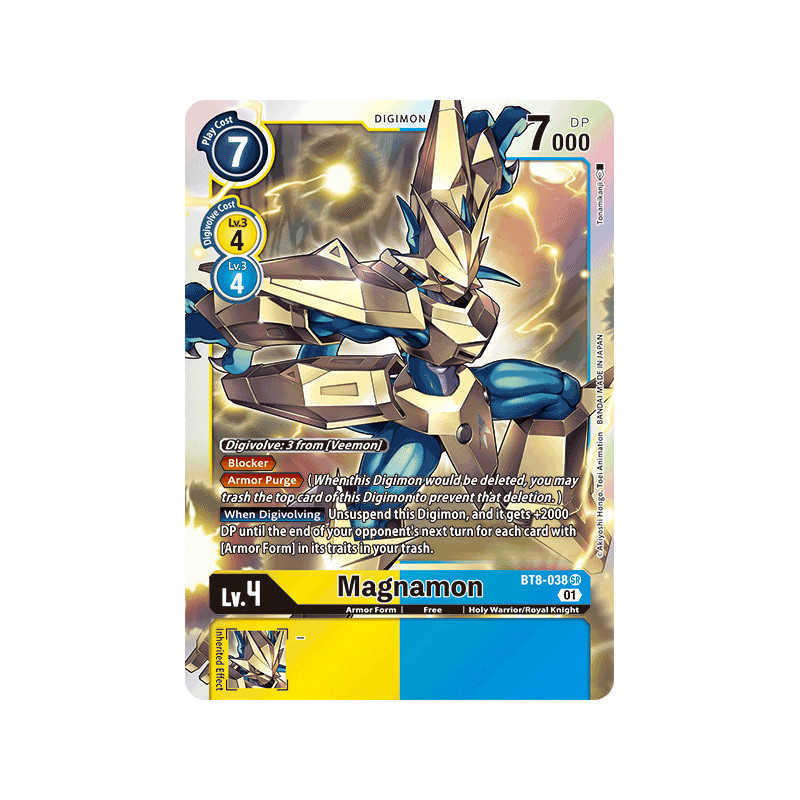 Digimon_TCG_BT8-038_Magnamon_Super_Rare_New_Awakening_Card_Game