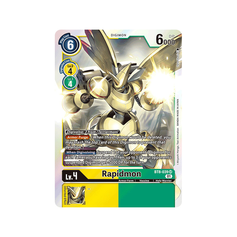 Digimon_TCG_BT8-039_Rapidmon_Super_Rare_New_Awakening_Card_Game