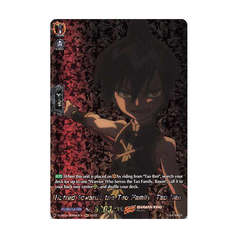 Vanguard_TCG_card_D-TB03_SKR084EN_SKR_Hatred_towards_the_Tao_Family_Tao_Ren_SHAMAN_KING
