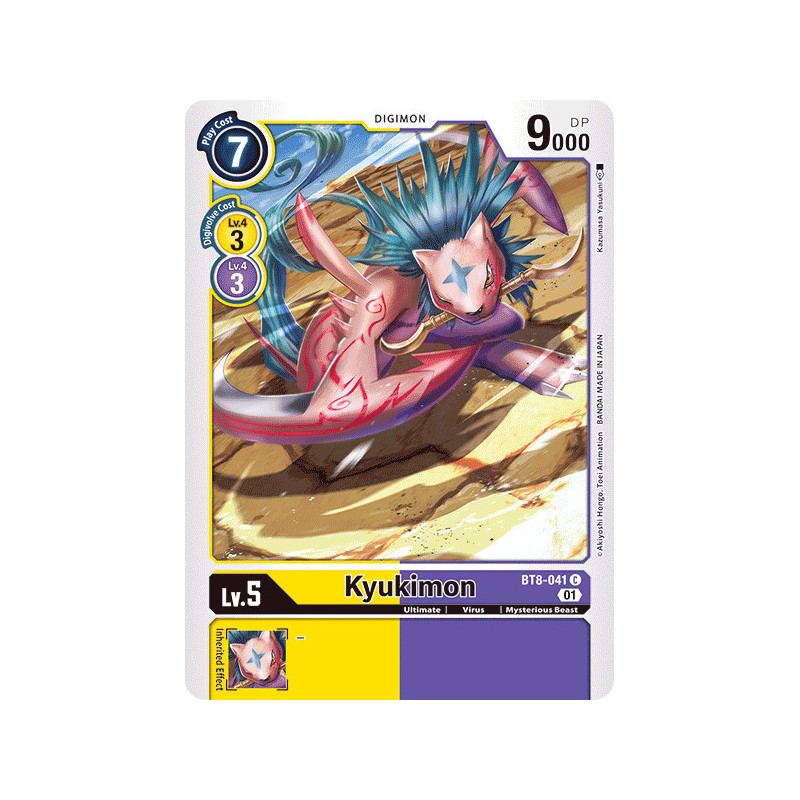 Digimon_TCG_BT8-041_Kyukimon_Common_New_Awakening_Card_Game