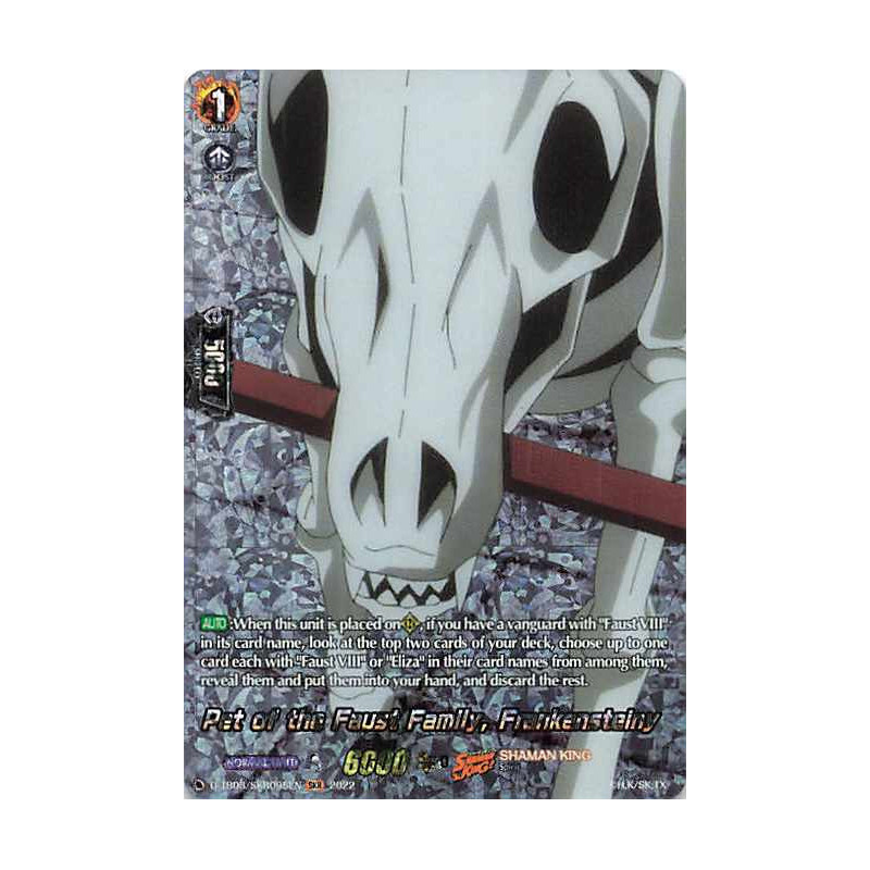 Vanguard_TCG_card_D-TB03_SKR095EN_SKR_Pet_of_the_Faust_Family_Frankensteiny_SHAMAN_KING