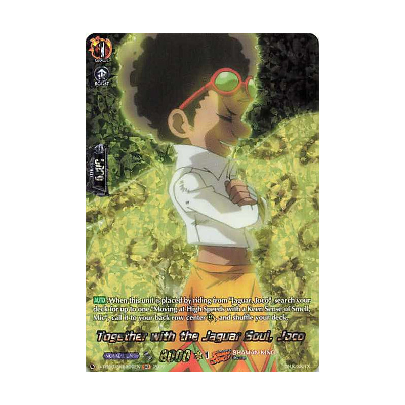 Vanguard_TCG_card_D-TB03_SKR100EN_SKR_Together_with_the_Jaguar_Soul_Joco_SHAMAN_KING