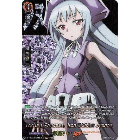 Vanguard_TCG_card_D-TB03_SKR103EN_SKR_Torture_Princess_Iron_Maiden_Jeanne_SHAMAN_KING