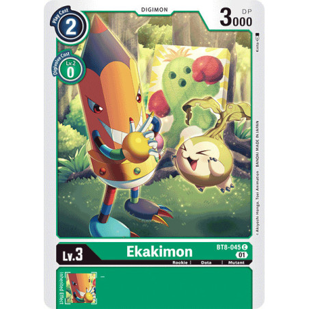 Digimon_TCG_BT8-045_Ekakimon_Common_New_Awakening_Card_Game