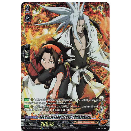 Vanguard_TCG_card_D-TB03_SP02EN_SP_Let_s_Just_Take_It_Easy_Yoh_Asakura_SHAMAN_KING