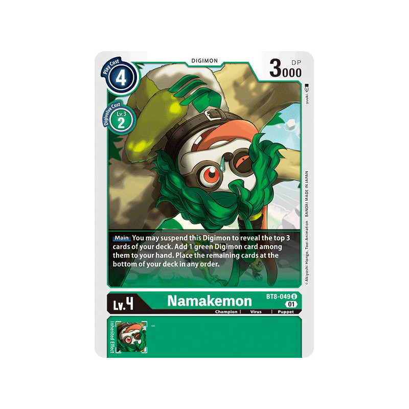 Digimon_TCG_BT8-049_Namakemon_Uncommon_New_Awakening_Card_Game