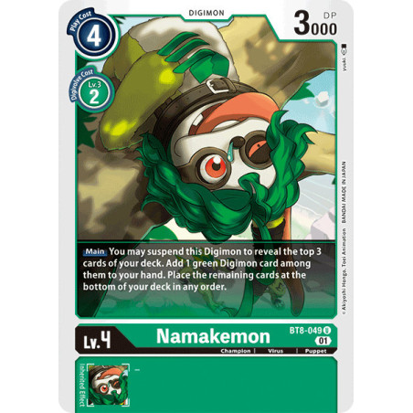 Digimon_TCG_BT8-049_Namakemon_Uncommon_New_Awakening_Card_Game