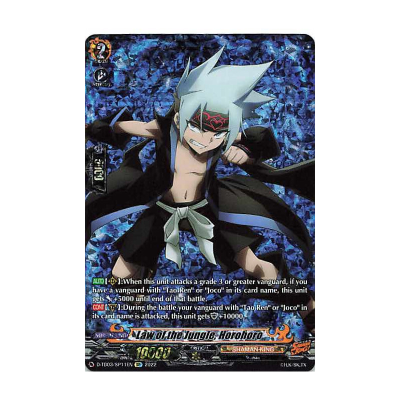 Vanguard_TCG_card_D-TB03_SP11EN_SP_Law_of_the_Jungle_Horohoro_SHAMAN_KING