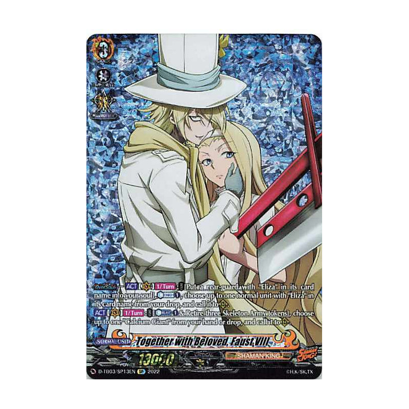 Vanguard_TCG_card_D-TB03_SP13EN_SP_Together_with_Beloved_Faust_VIII_SHAMAN_KING