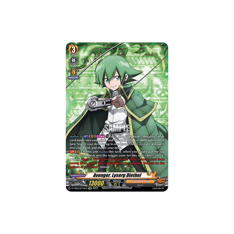 Vanguard_TCG_card_D-TB03_SP16EN_SP_Avenger_Lyserg_Diethel_SHAMAN_KING