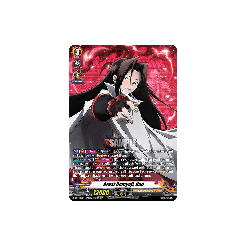 Vanguard_TCG_card_D-TB03_SP21EN_SP_Great_Onmyoji_Hao_SHAMAN_KING