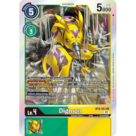 Digimon_TCG_BT8-051_Digmon_Rare_New_Awakening_Card_Game
