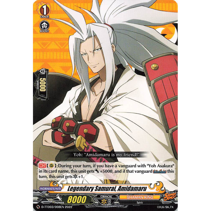 Vanguard_TCG_card_D-TTD03_008EN_TD_Legendary_Samurai_Amidamaru_SHAMAN_KING