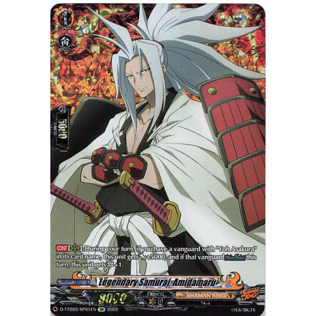 Vanguard_TCG_card_D-TTD03_SP01EN_SP_Legendary_Samurai_Amidamaru_SHAMAN_KING
