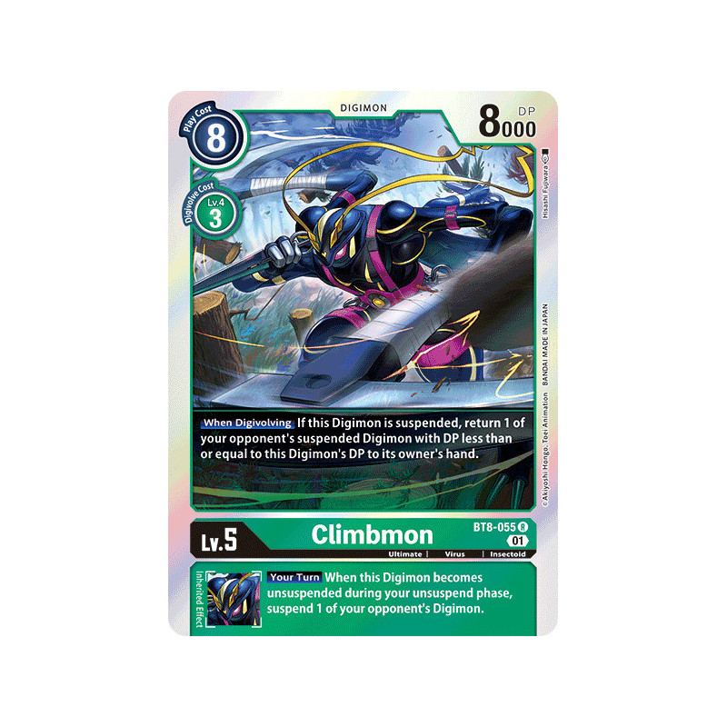 Digimon_TCG_BT8-055_Climbmon_Rare_New_Awakening_Card_Game