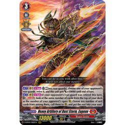 Vanguard_TCG_card_D-BT01_002EN_RRR_Heavy_Artillery_of_Dust_Storm_Eugene_Genesis_of_the_Five_Greats