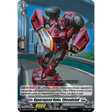 Vanguard_TCG_card_D-BT01_017EN_RR_Hyperspeed_Robo_Chevalstud_Genesis_of_the_Five_Greats