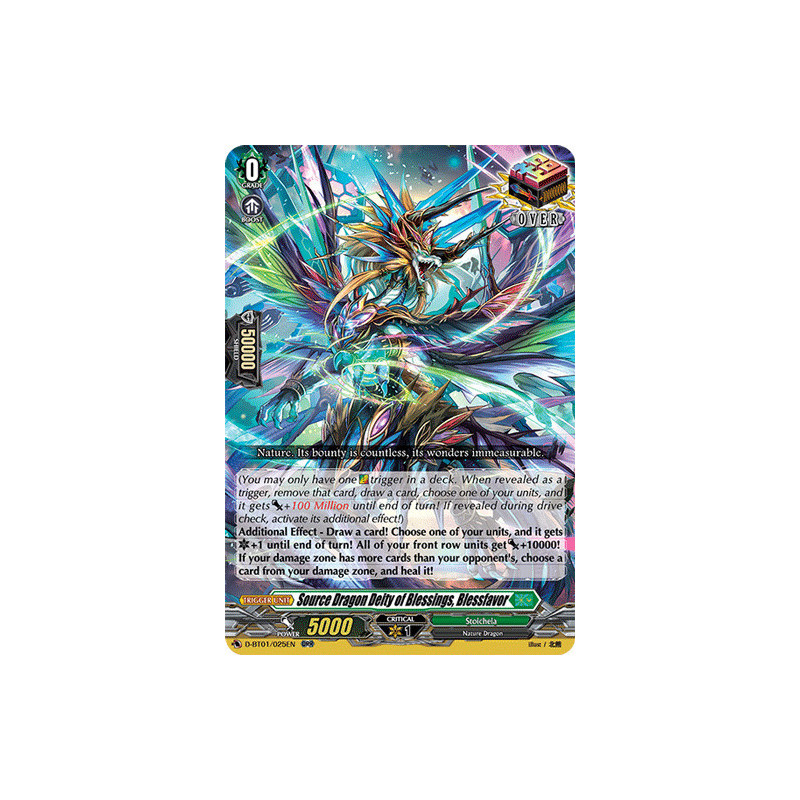 Vanguard_TCG_card_D-BT01_025EN_ORR_Source_Dragon_Deity_of_Blessings_Blessfavor_Genesis_of_the_Five_Greats
