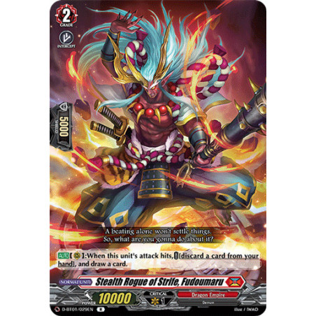 Vanguard_TCG_card_D-BT01_029EN_R_Stealth_Rogue_of_Strife_Fudoumaru_Genesis_of_the_Five_Greats