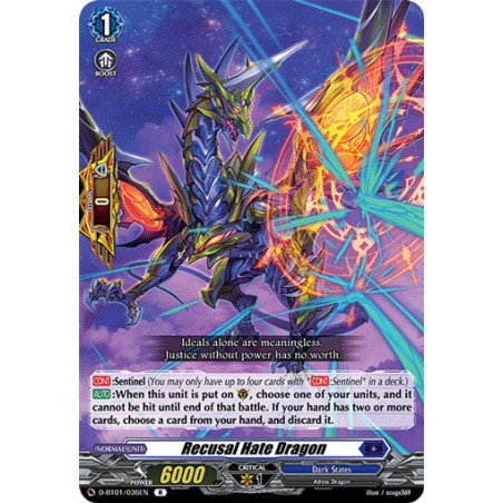 Vanguard_TCG_card_D-BT01_036EN_R_Recusal_Hate_Dragon_Genesis_of_the_Five_Greats