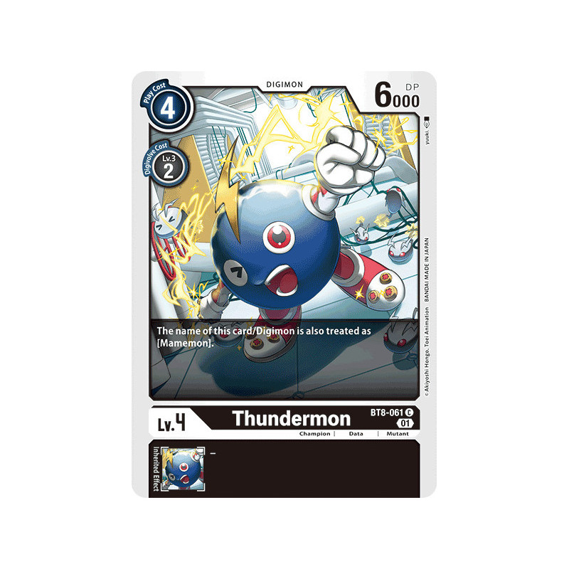 Digimon_TCG_BT8-061_Thundermon_Common_New_Awakening_Card_Game