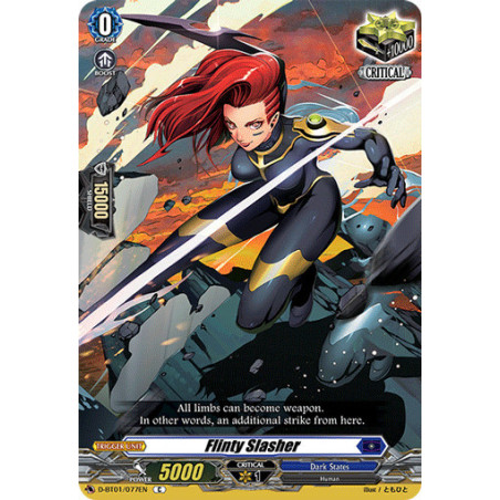 Vanguard_TCG_card_D-BT01_077EN_C_Flinty_Slasher_Genesis_of_the_Five_Greats