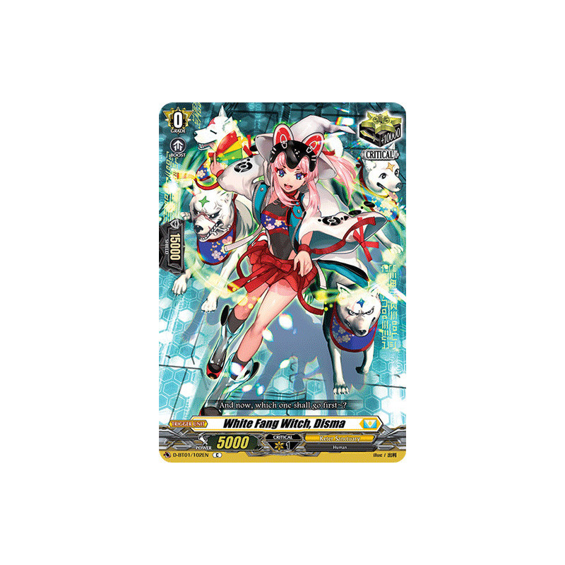 Vanguard_TCG_card_D-BT01_102EN_C_White_Fang_Witch_Disma_Genesis_of_the_Five_Greats