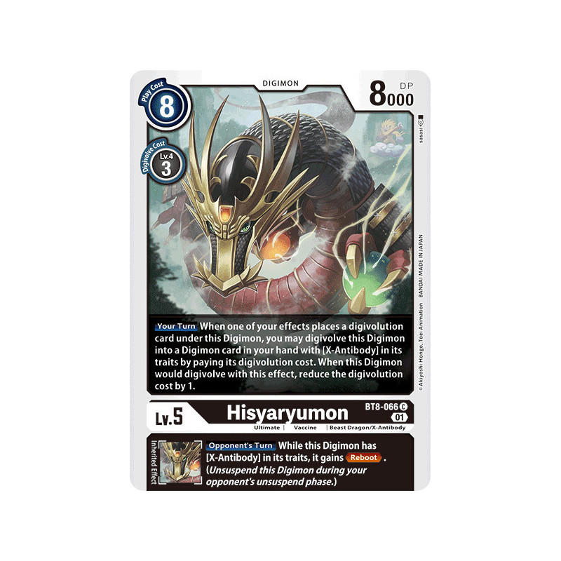 Digimon_TCG_BT8-066_Hisyaryumon_Common_New_Awakening_Card_Game