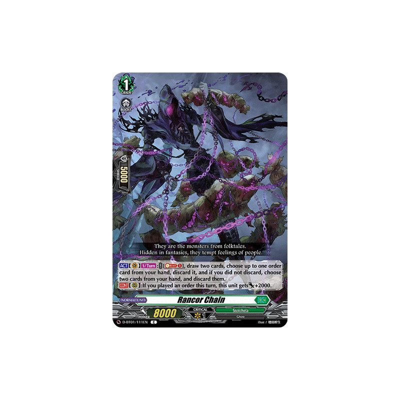 Vanguard_TCG_card_D-BT01_111EN_C_Rancor_Chain_Genesis_of_the_Five_Greats