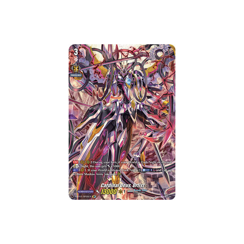 Vanguard_TCG_card_D-BT01_SP05EN_SP_Cardinal_Deus_Orfist_Genesis_of_the_Five_Greats