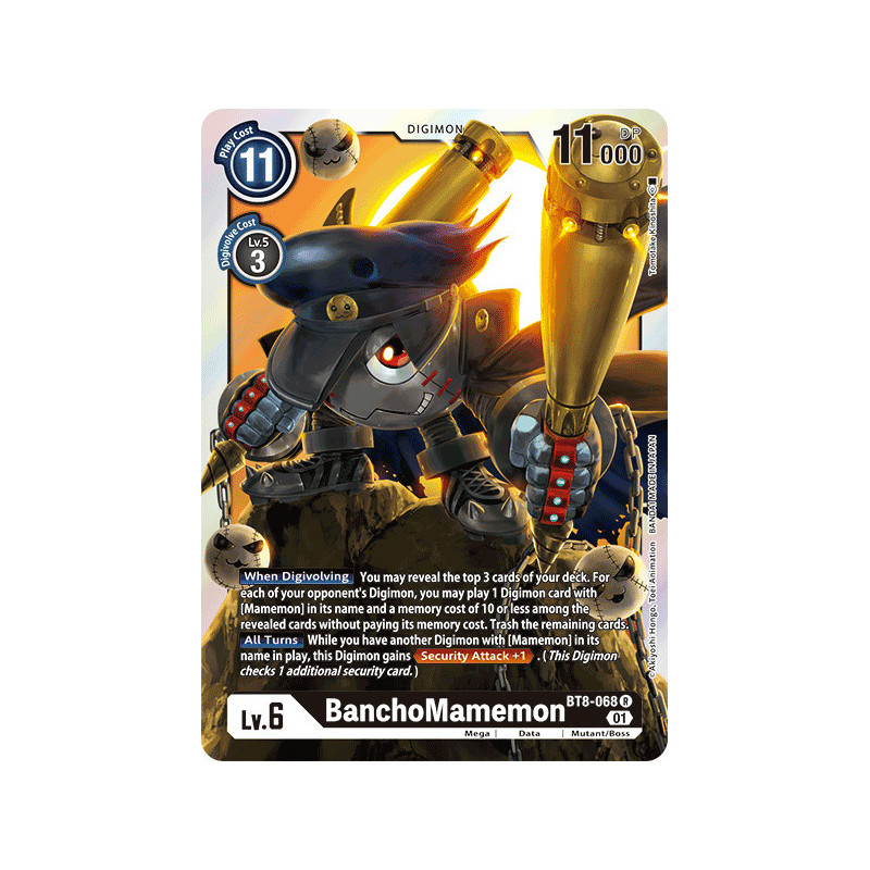 Digimon_TCG_BT8-068_BanchoMamemon_Rare_New_Awakening_Card_Game