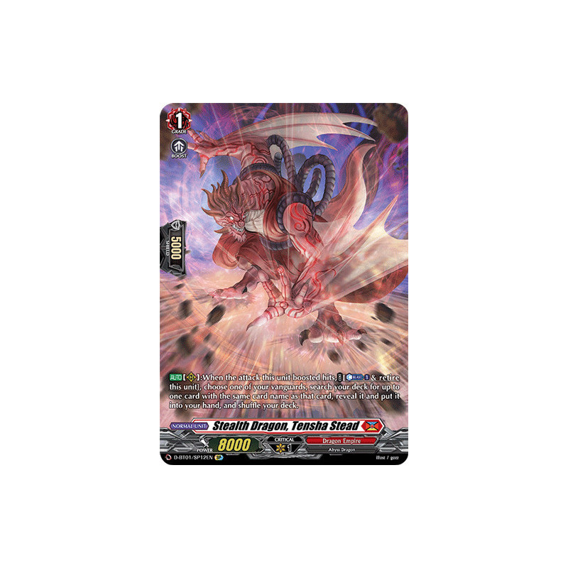 Vanguard_TCG_card_D-BT01_SP12EN_SP_Stealth_Dragon_Tensha_Stead_Genesis_of_the_Five_Greats