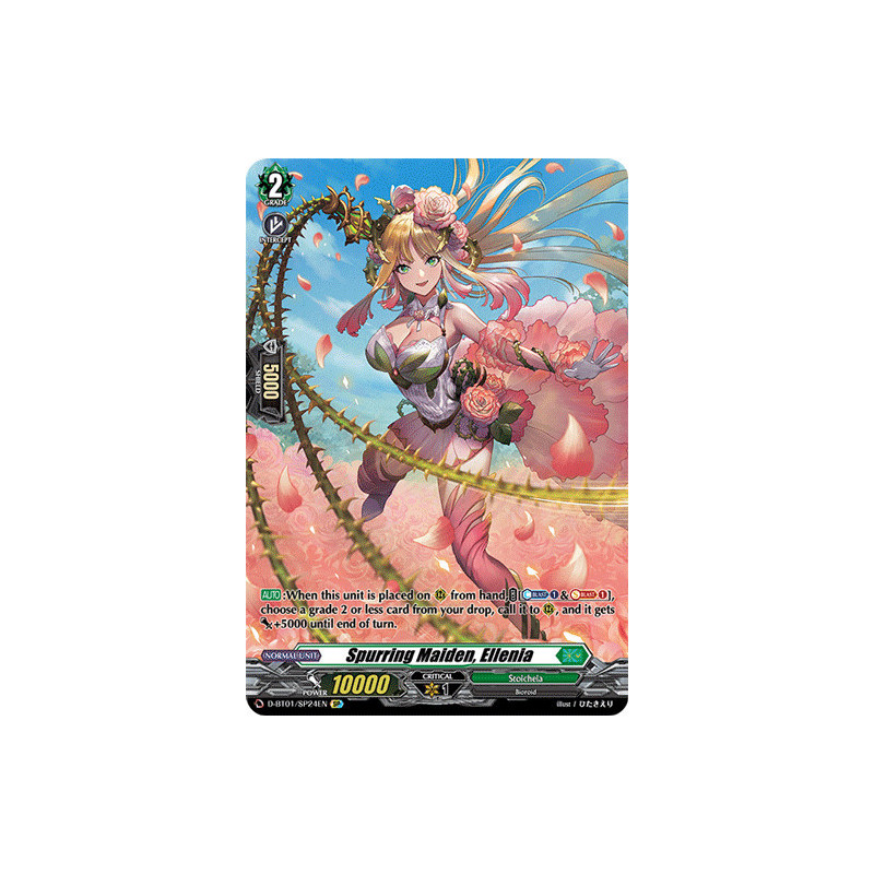 Vanguard_TCG_card_D-BT01_SP24EN_SP_Spurring_Maiden_Ellenia_Genesis_of_the_Five_Greats