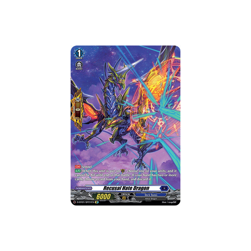Vanguard_TCG_card_D-BT01_SP27EN_SP_Recusal_Hate_Dragon_Genesis_of_the_Five_Greats