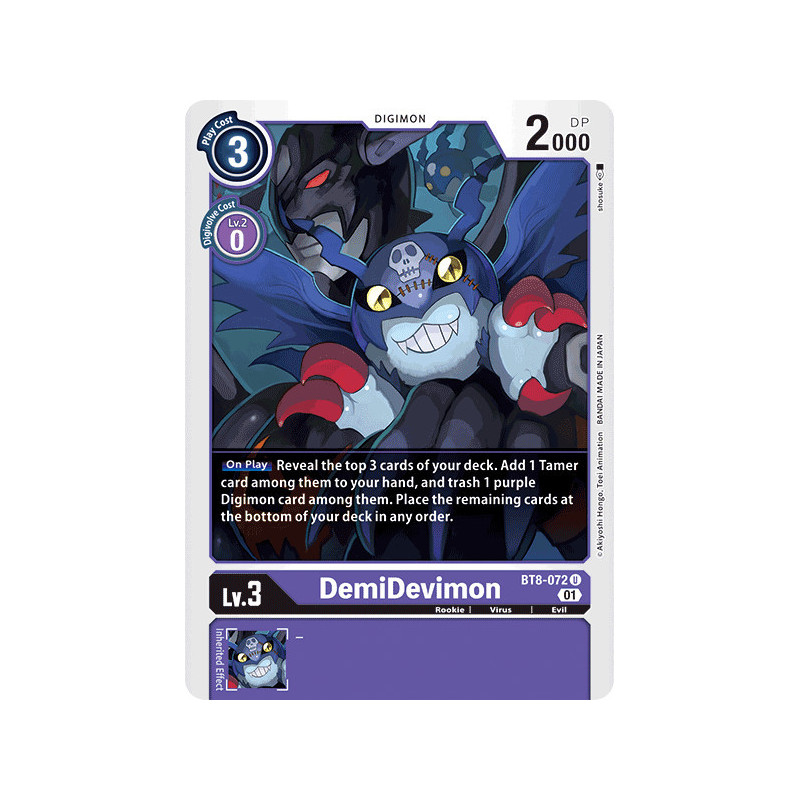 Digimon_TCG_BT8-072_DemiDevimon_Uncommon_New_Awakening_Card_Game