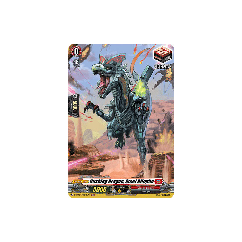 Vanguard_TCG_card_D-BT01_H08EN_H_Rushing_Dragon_Steel_Dilopho_Genesis_of_the_Five_Greats