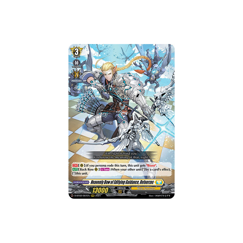 Vanguard_TCG_card_D-BT02_007EN_RRR_Heavenly_Bow_of_Edifying_Guidance_Refuerzos_A_Brush_with_the_Legends