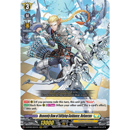 Vanguard_TCG_card_D-BT02_007EN_RRR_Heavenly_Bow_of_Edifying_Guidance_Refuerzos_A_Brush_with_the_Legends