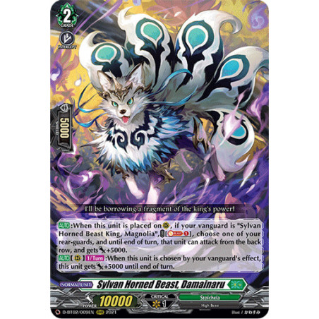 Vanguard_TCG_card_D-BT02_009EN_RRR_Sylvan_Horned_Beast_Damainaru_A_Brush_with_the_Legends