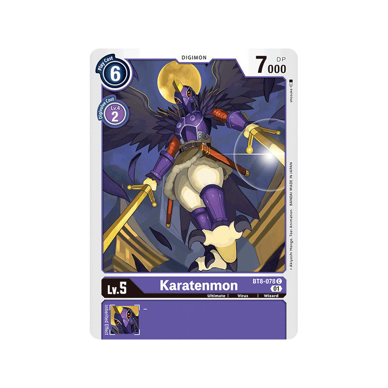 Digimon_TCG_BT8-078_Karatenmon_Common_New_Awakening_Card_Game