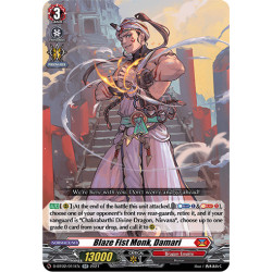 Vanguard_TCG_card_D-BT02_011EN_RR_Blaze_Fist_Monk_Damari_A_Brush_with_the_Legends