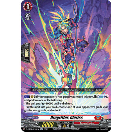 Vanguard_TCG_card_D-BT02_013EN_RR_Dragritter_Iduriss_A_Brush_with_the_Legends