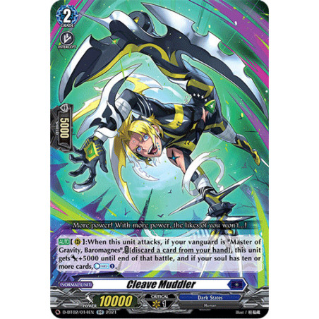 Vanguard_TCG_card_D-BT02_014EN_RR_Cleave_Muddler_A_Brush_with_the_Legends