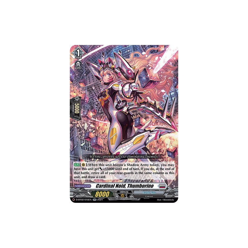 Vanguard_TCG_card_D-BT02_018EN_RR_Cardinal_Noid_Thumborino_A_Brush_with_the_Legends