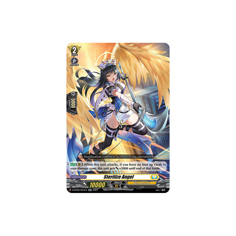 Vanguard_TCG_card_D-BT02_021EN_RR_Sterilize_Angel_A_Brush_with_the_Legends