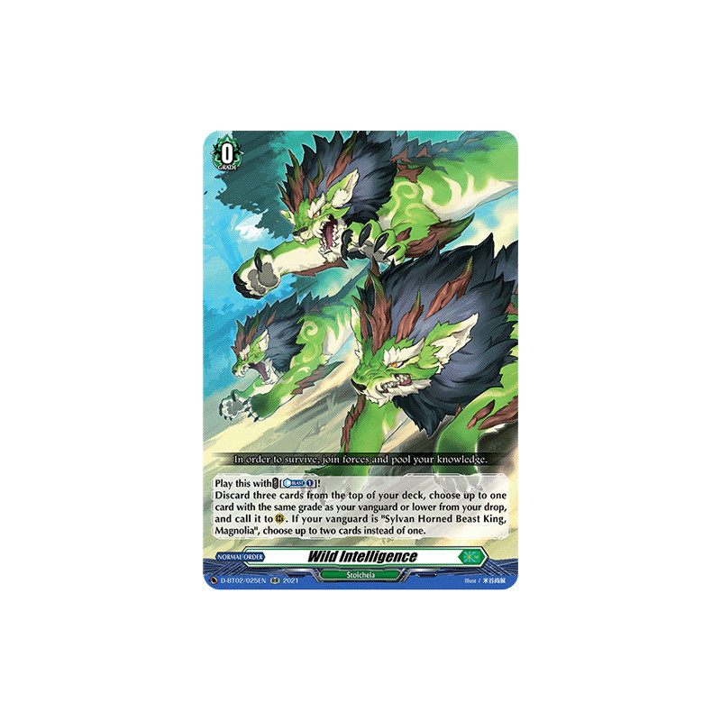 Vanguard_TCG_card_D-BT02_025EN_RR_Wild_Intelligence_A_Brush_with_the_Legends