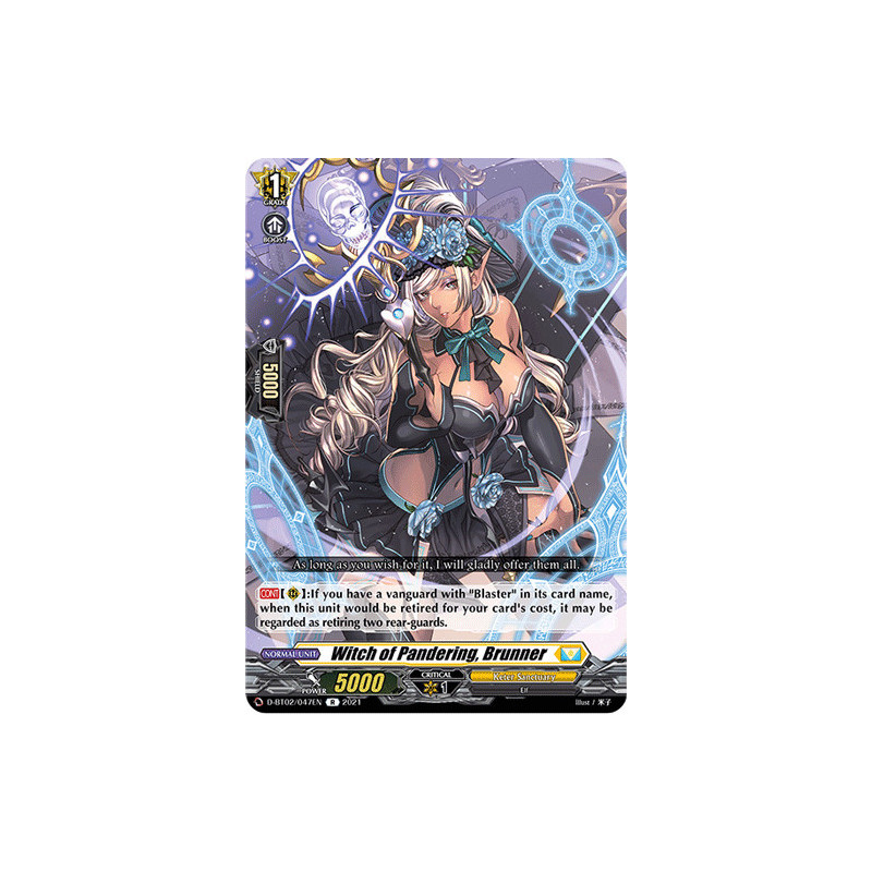 Vanguard_TCG_card_D-BT02_047EN_R_Witch_of_Pandering_Brunner_A_Brush_with_the_Legends