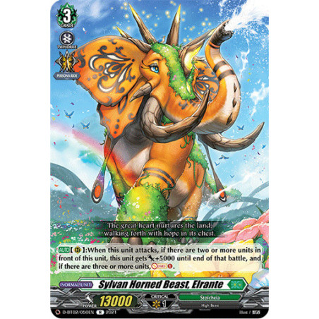 Vanguard_TCG_card_D-BT02_050EN_R_Sylvan_Horned_Beast_Elrante_A_Brush_with_the_Legends